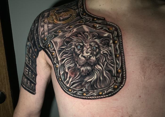 Pauly Dobson - Tattoo Artist, Norwich - The armor of the Forossa Lion  Knights was preserved even after the destruction of their homeland, and is  mentioned in numerous legends, alongside the names